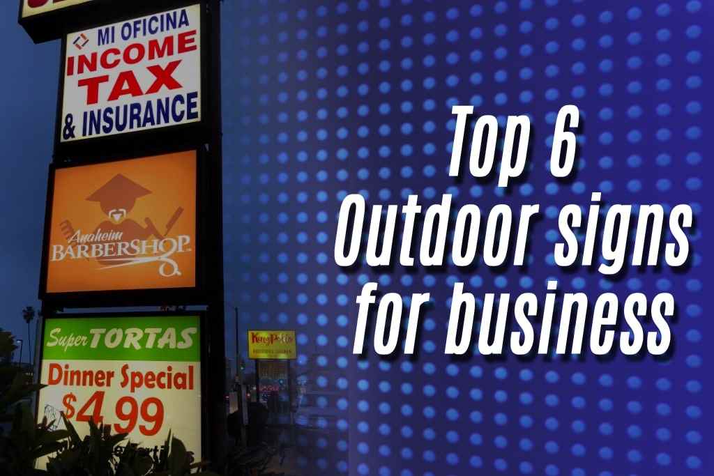 outdoor signs for business Cover