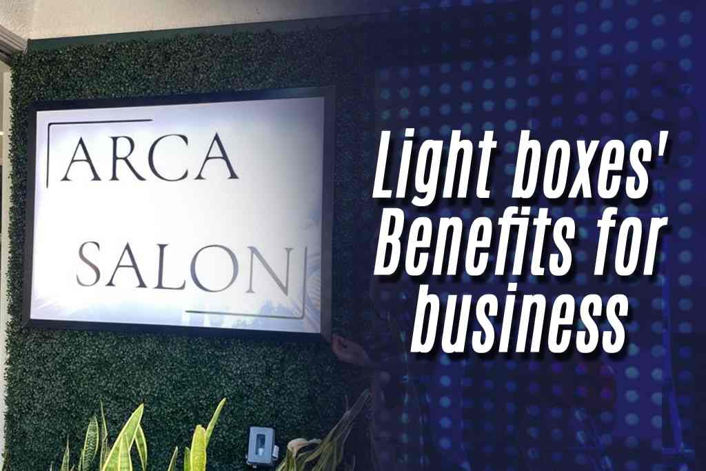 Light box for business cover