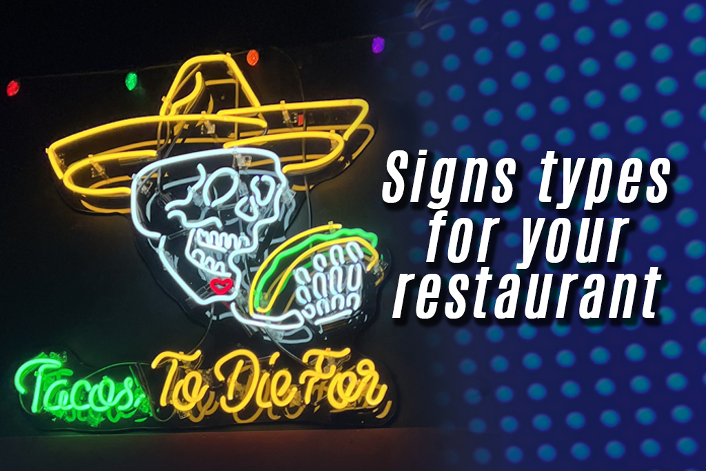 signs for restaurants